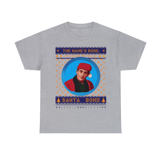 The Office Michael Santa Bond Christmas Tee