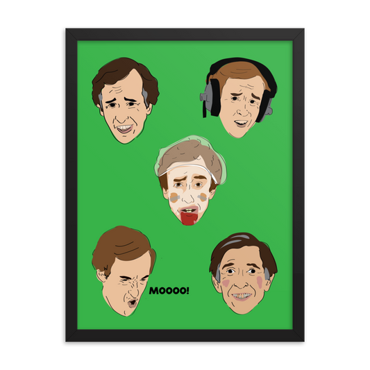 Faces of Alan Partridge Art Print