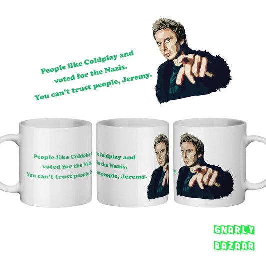 SuperHans Peep Show Mug Super Hans Coldplay Funny Quote Gift