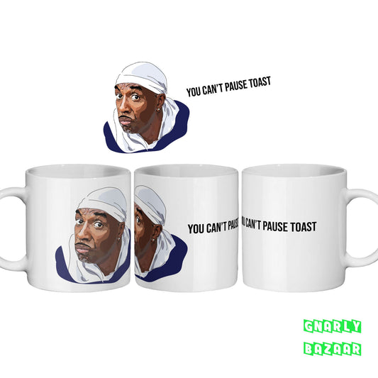 Curb Your Enthusiasm Mug Leon Black Pause Toast Quote Larry David Funny Christmas Small Gift