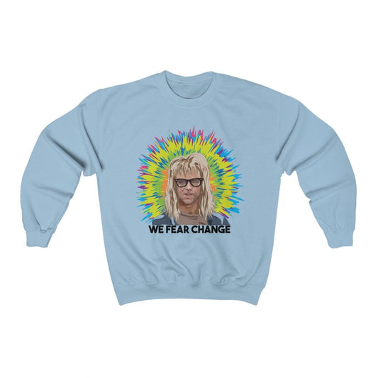 Waynes World Garth Fear Change Lighter Colours Crewneck Sweatshirt