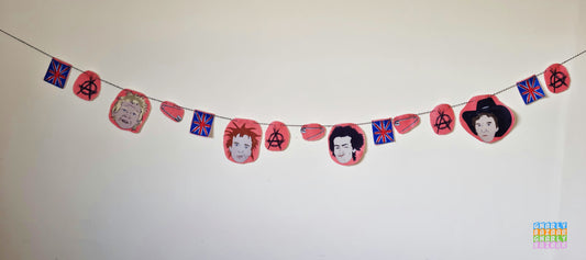 Sex Pistols Felt Bunting Garland Funny Party Decoration Room Decor