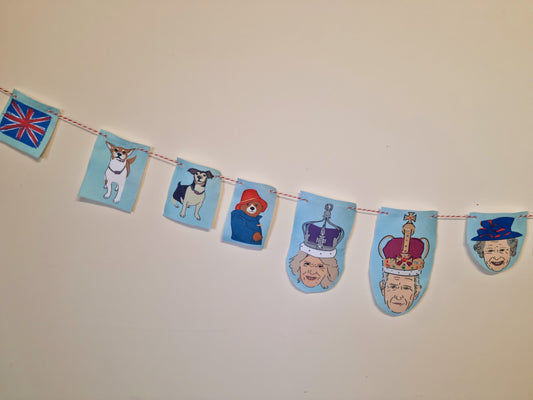 Coronation King Charles Bunting Royal Family Party Celebration Novelty Bunting Felt Garland Camilla Paddington Queen